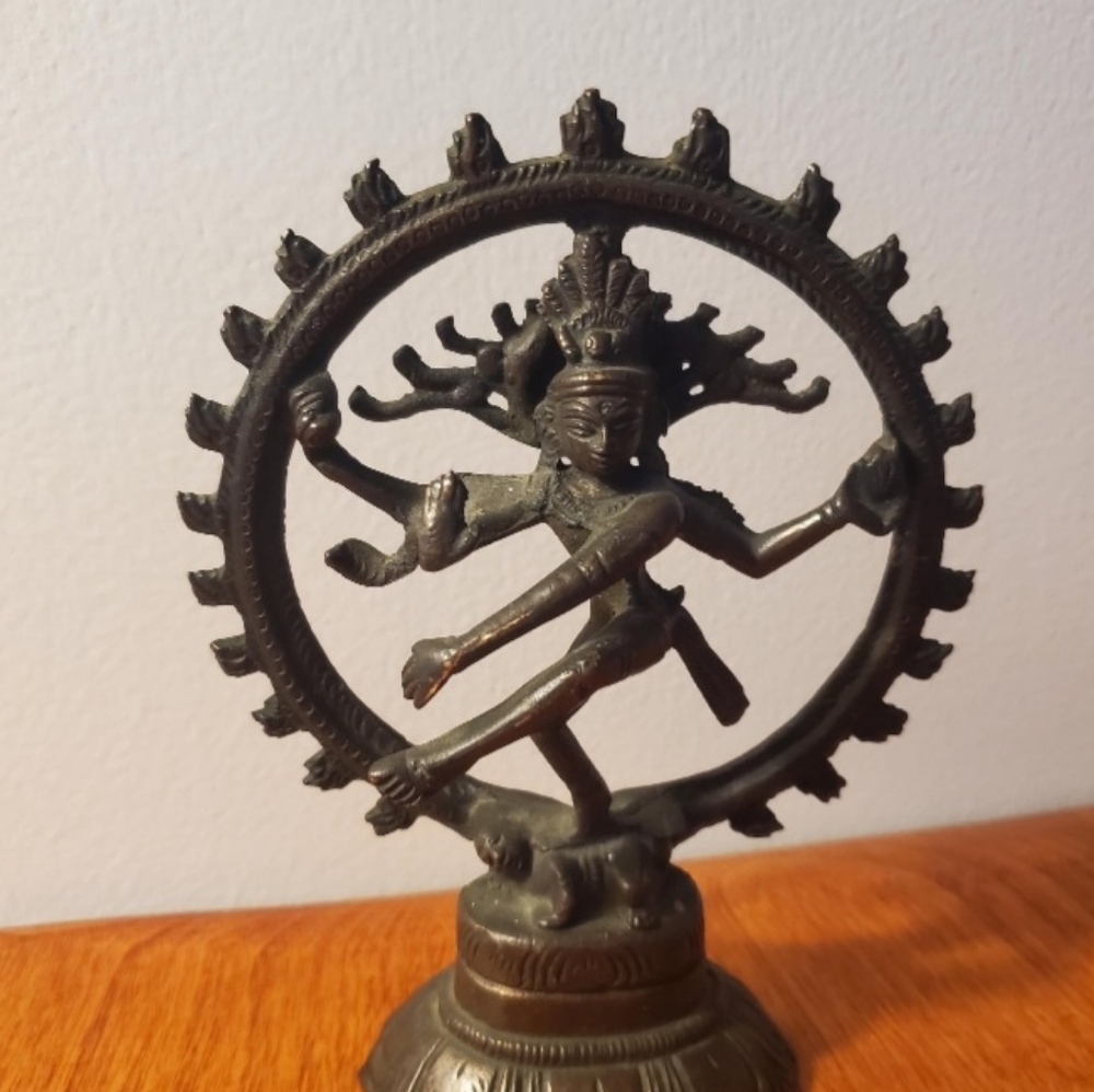 Shiva Nataraja, a well-known representation of the Hindu god Shiva. 